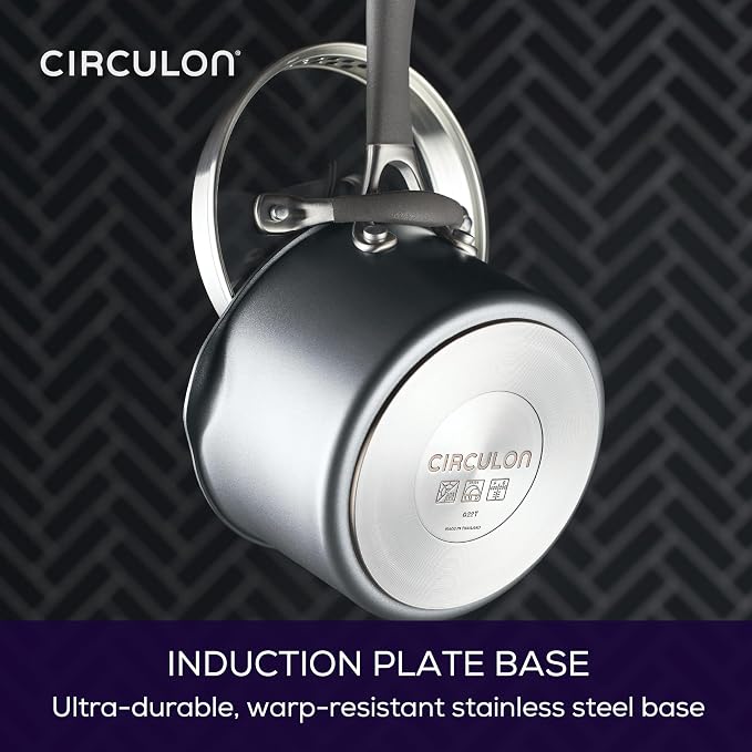 Circulon A1 Series w/ScratchDefense Nonstick Induction Straining 2qt SaucePan - Image 8