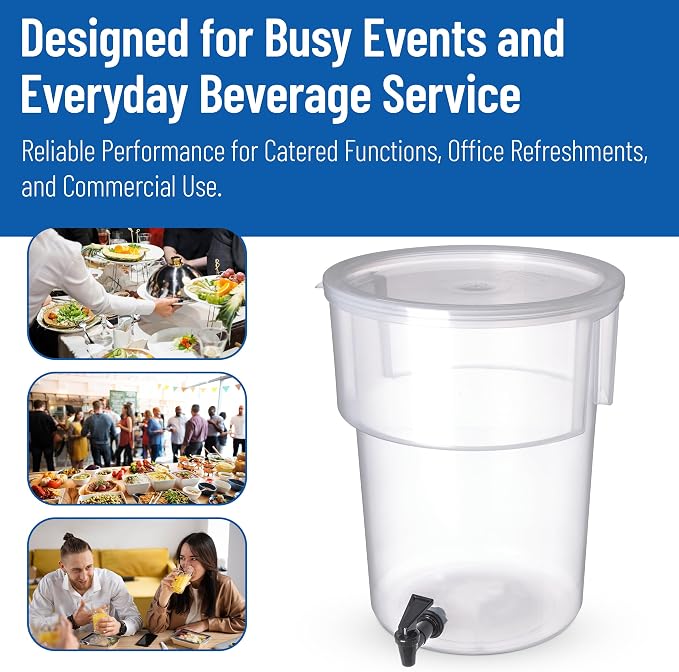 Carlisle FoodService Products Round Beverage Dispenser Drink Dispenser - Image 7