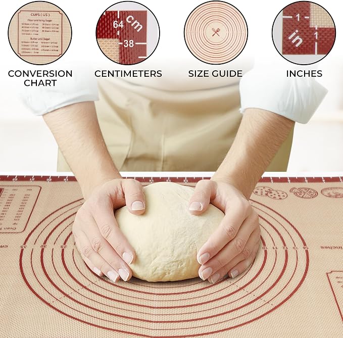 Zulay Kitchen Silicone Baking Mat Sheet - Image 2