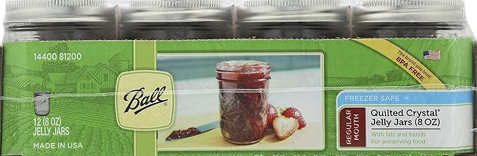 Ball Jar Quilted Crystal Jelly, 8 oz by BallJar