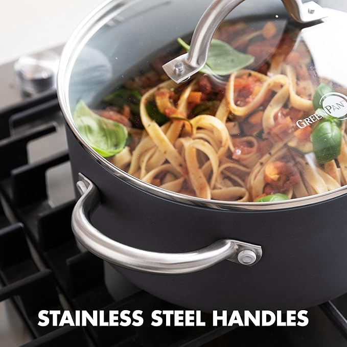 GreenPan Lima Hard Anodized 5QT Stock Pot - Image 5