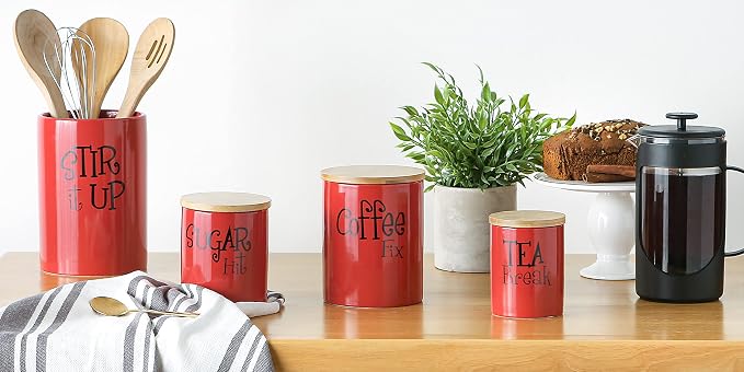 DII Kitchen Accessories Retro Collection, Canister Set, 3 Piece - Image 5