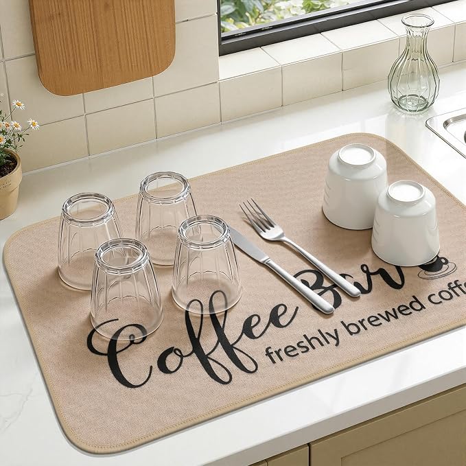 Findosom Dish Drying Mat, Cuttable Drying Mat - Image 4