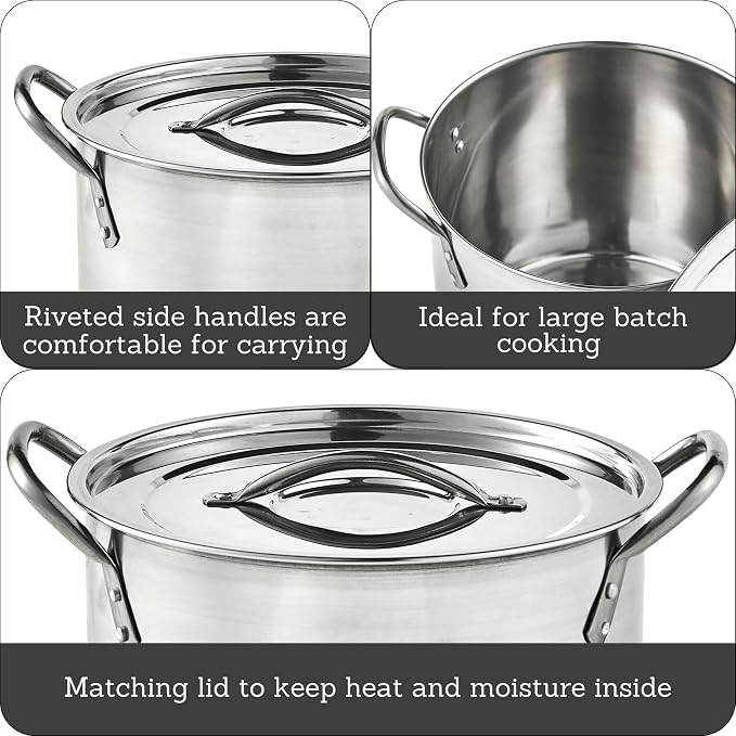 IMUSA Stainless Steel Stock Pot - Image 2