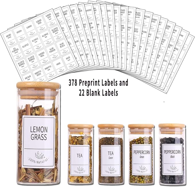 Churboro 30 Pcs Spice Jars - Image 2