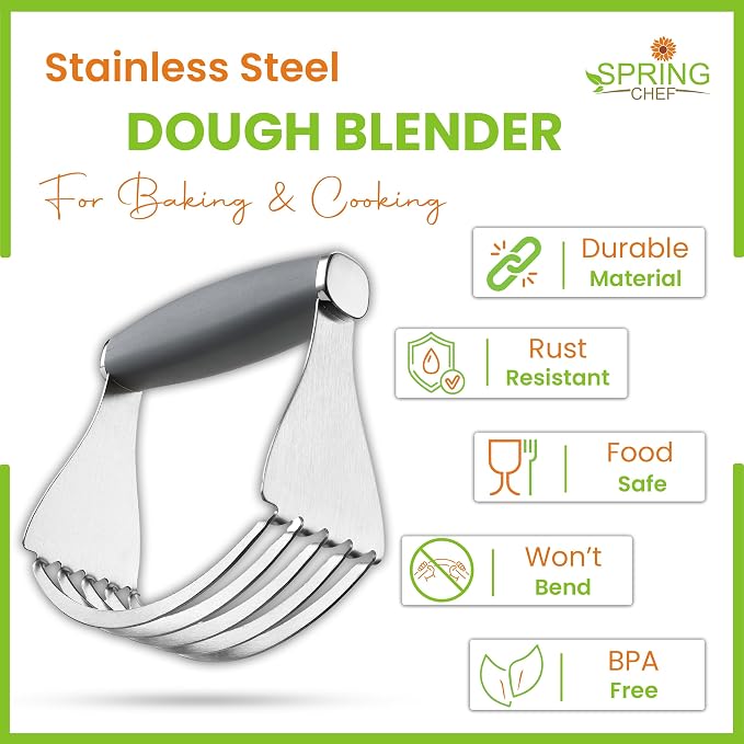 Spring Chef XL Stainless Steel Pastry Cutter Tool - Image 2