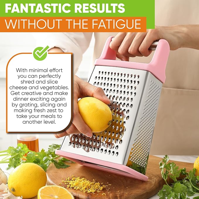 Spring Chef Professional Stainless Steel XL Parmesan Cheese Grater - Image 7