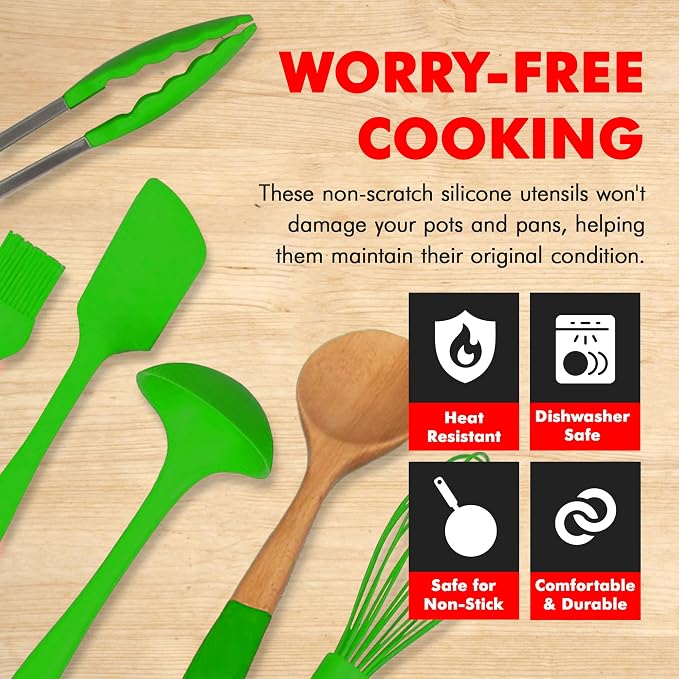 Chef Craft Premium Utensil Set Kitchen, 11 Piece Set - Image 3