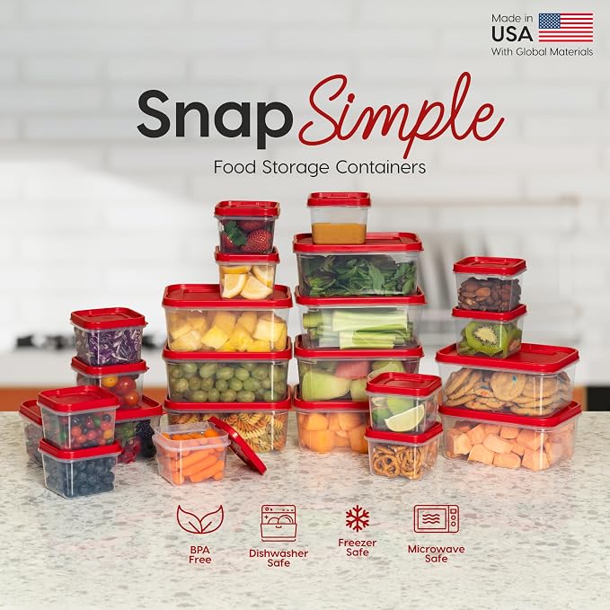 IRIS USA 44 PC Plastic Food Storage Containers - Image 9