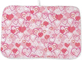 Valentines Day Dish Drying Mat 18 x 24 inch Pink Love Hearts Decorative Drying by AEIOAE