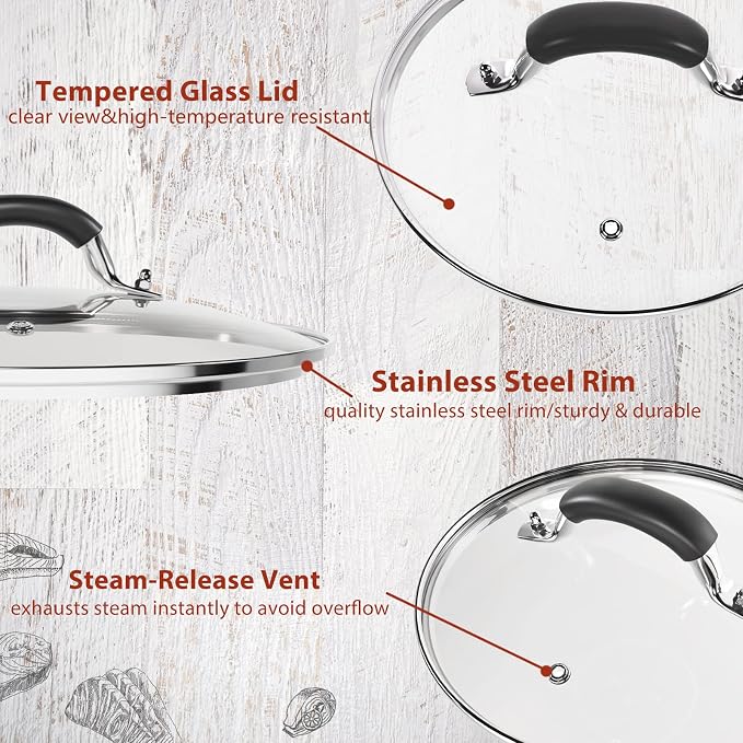 8 Inch Tempered Glass Lid Compatible - Image 3