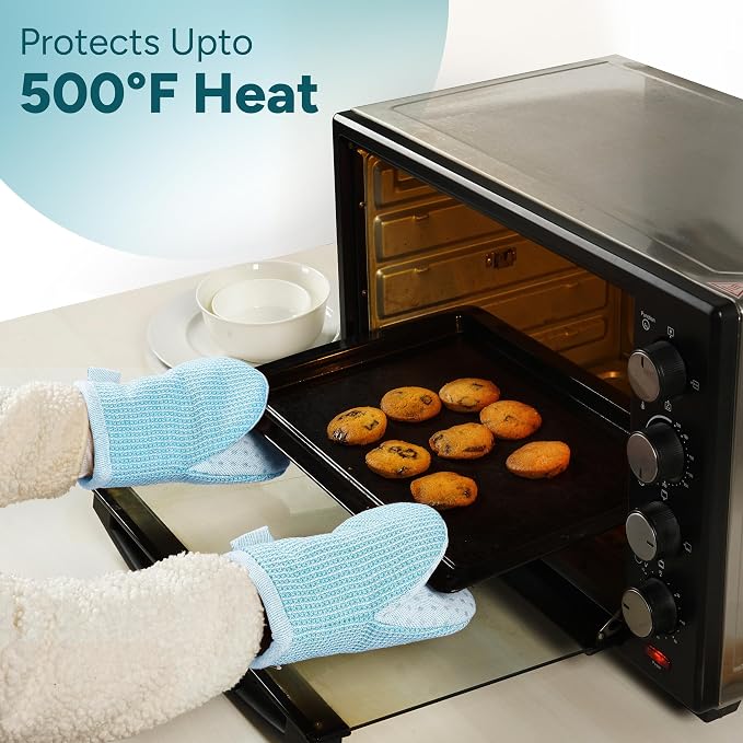 Casa Platino Silicone Oven Mitts & Pot Holders, 4-Piece – Oven Mitt - Image 4