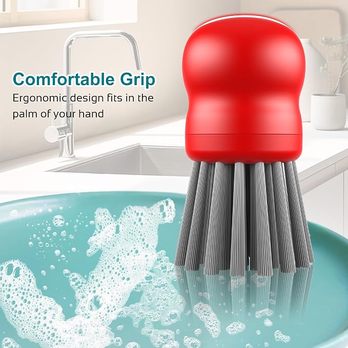 Mini Dish Brush for Cleaning Chicken Shredder, Palm Brush Dish Scrubber - Image 4