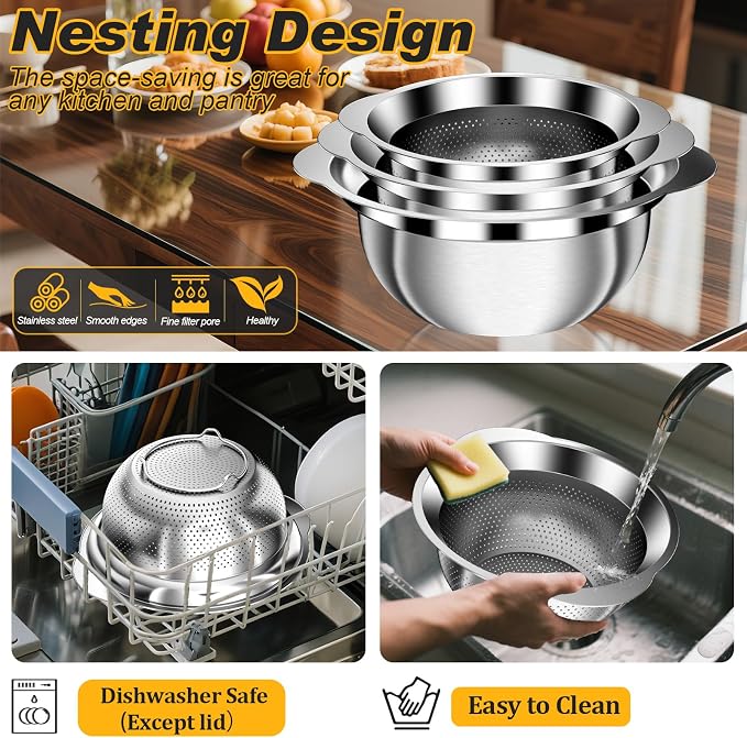 Stainless Steel Colander, and Pasta - Image 7