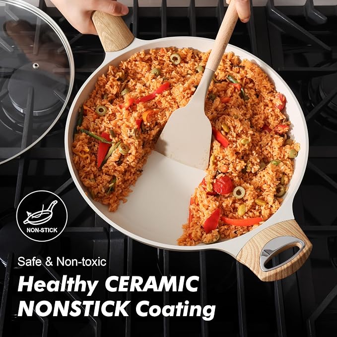 SENSARTE Ceramic Nonstick Frying Pan Skillet - Image 2