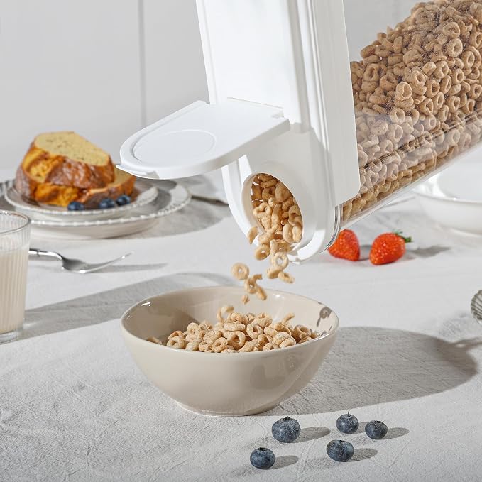 Vtopmart Cereal Containers Set, Plastic Organizer Dispenser - Image 3