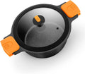 BRA COOKWARE Efficient Pro Nonstick Stock Pot w/Lid | 9.5 Inch 4.2 Quart by BRACookware