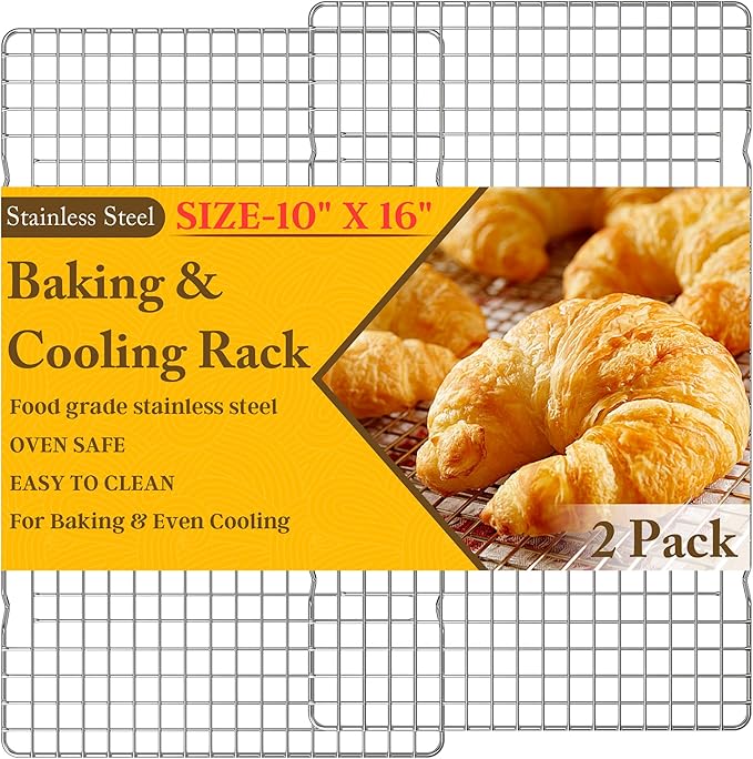 2PCS Cooling Racks for Cooking and Baking by QukakaHomeCare