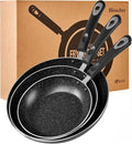 Nonstick Frying Pan Set-3-Pieces Skillet Set Induction Compatible, 8 Inch by HooJay