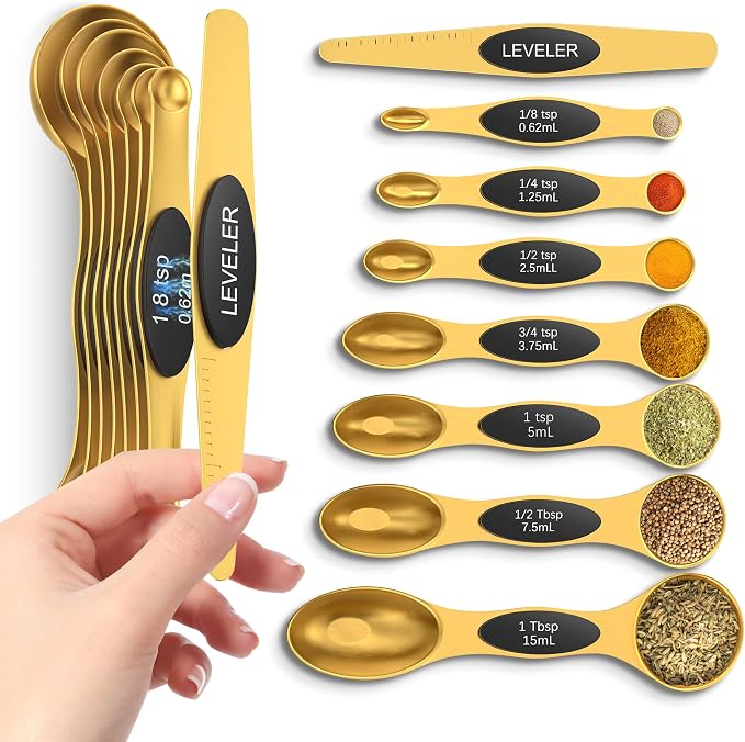 Magnetic Measuring Spoons Set by HOWGOODY