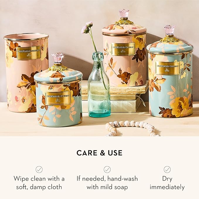 MACKENZIE-CHILDS Enamel Utensil Holder, Stylish Kitchen Countertop Organizer - Image 5