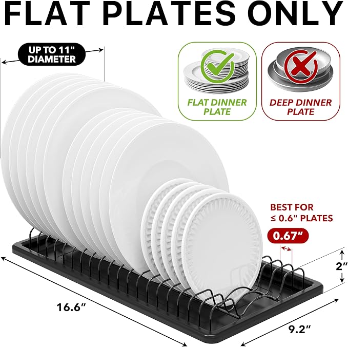 Simple Houseware Plate Drying Rack - Image 3