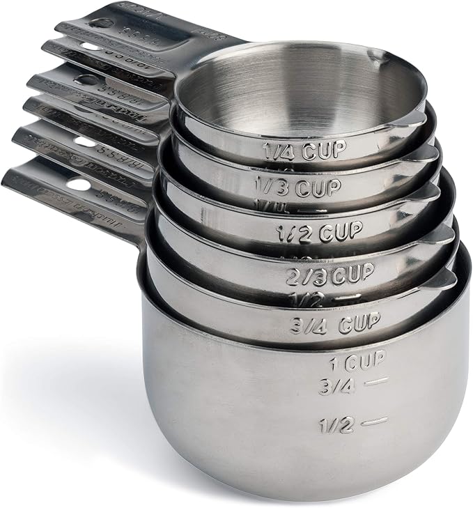 Hudson Essentials Stainless Steel Measuring Cups Set by HudsonEssentials