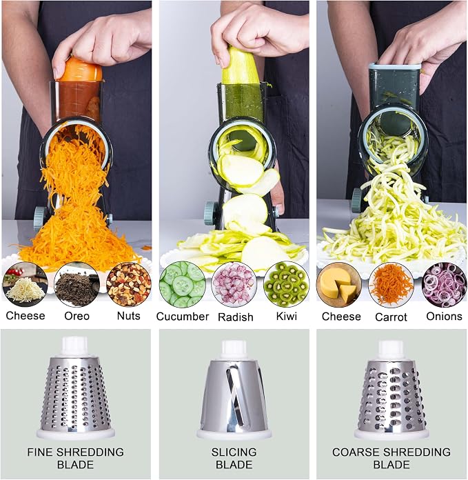 White Rotary Cheese Grater - Image 4