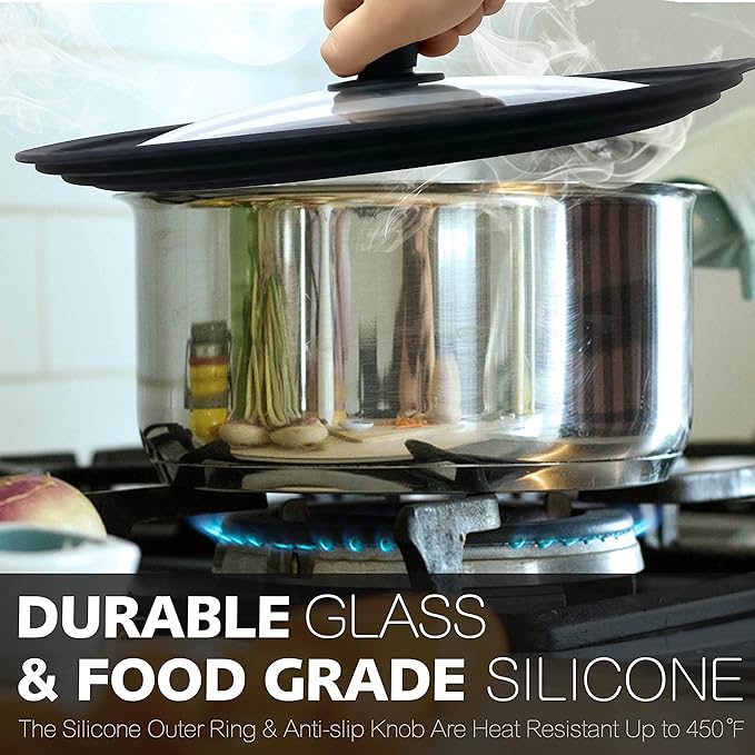 Anaeat Silicone Universal Lid for Pots, Pans and Skillets - Image 3