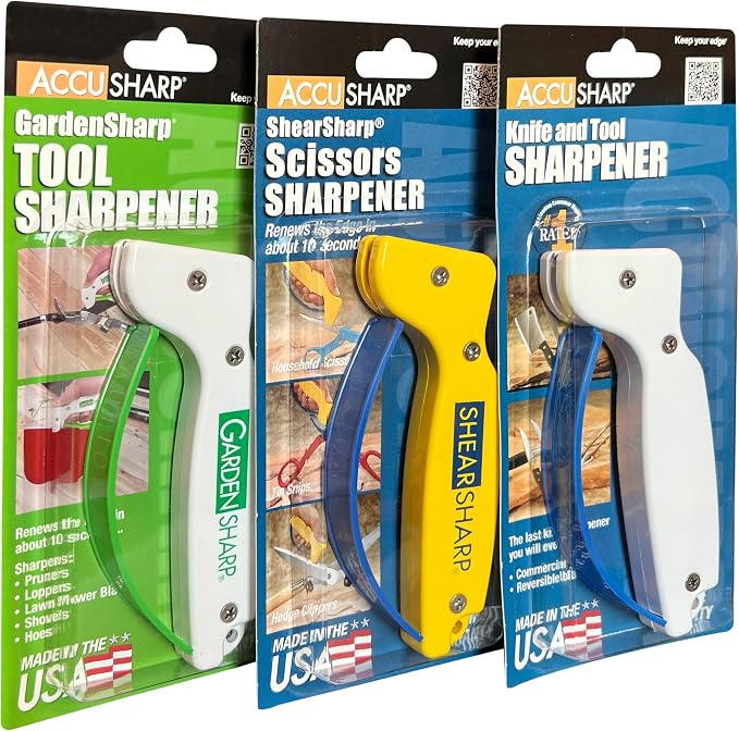 AccuSharp Multi-Pack Hand-Held Carbide Blade Sharpener, Garden Tool and Scissor - Image 3