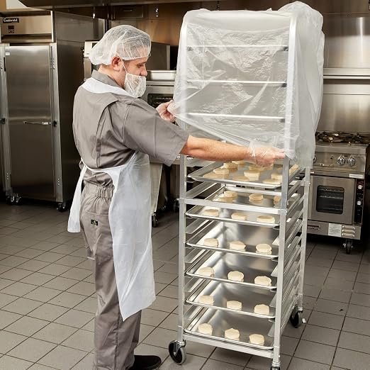 FSE Disposable Commercial Grade Sheet Pan/Bun Pan Rack Covers, 20.25" W x 26" D - Image 2