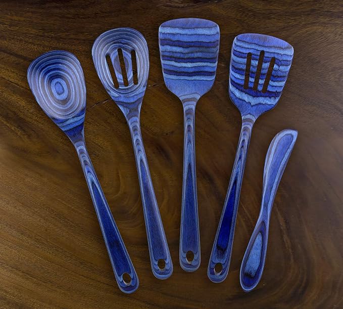 Totally Bamboo Baltique Malta Collection 12-1/2" Wooden Slotted Spatula - Image 7