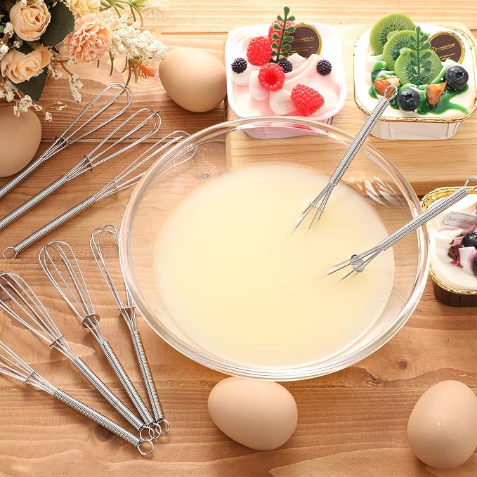 Baderke 30 Pcs Mini Whisk Bulk Small Whisks - Image 4
