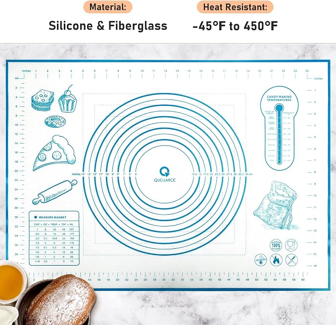 Silicone Baking Mat with Measurements, Pastry/Fondant/Dough Rolling - Image 2