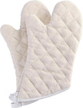 Terry Cloth Oven Mitts Heat Resistant to 482° F 13 Inch 100% Cotton Set of 2 by ARCLIBER