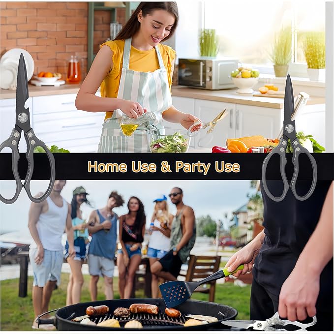 AWinjoy Heavy Duty Sharp Kitchen Scissors - Image 5