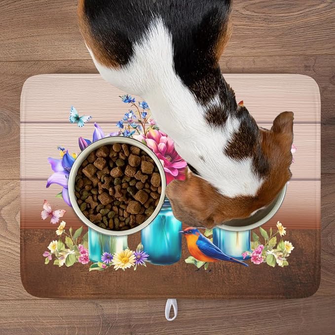 Spring Colorful Flowers Dish Drying Mat - Image 9