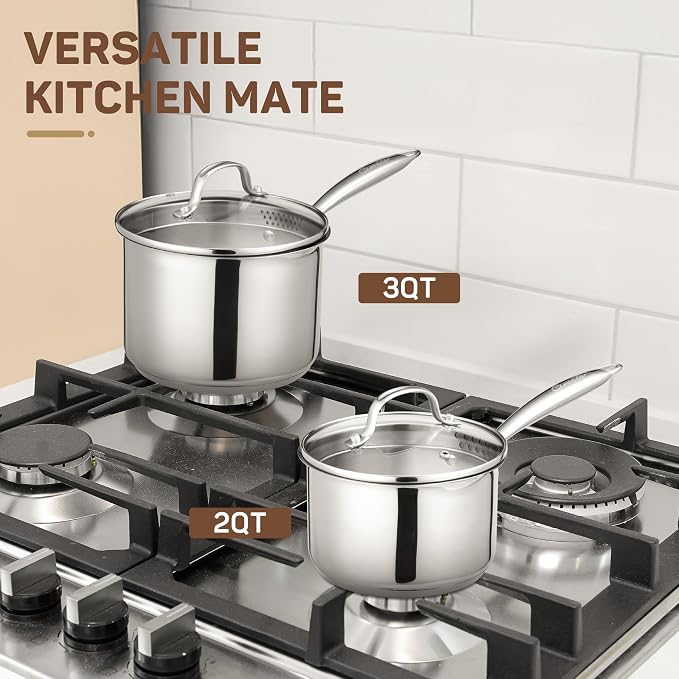 Ciwete 3 Qt Stainless Steel Saucepan - Image 7