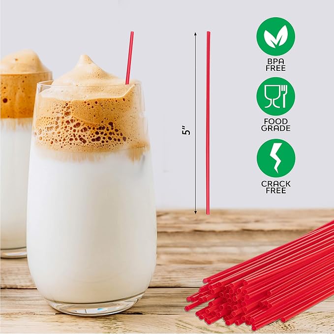 Crystalware Plastic Sip Stirrers, Cocktail and Coffee Stirrers, 5 Inch 1000/box - Image 4