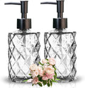 2Pcs Clear Glass Soap Dispenser by Ulable