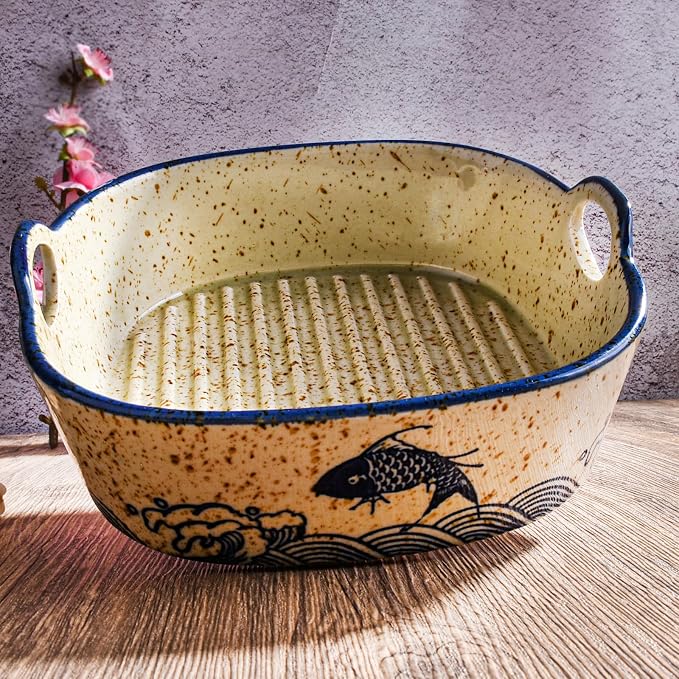Japanese Style Ceramic Casserole Dish, 6.7-Inch Square Baking Dish - Image 4