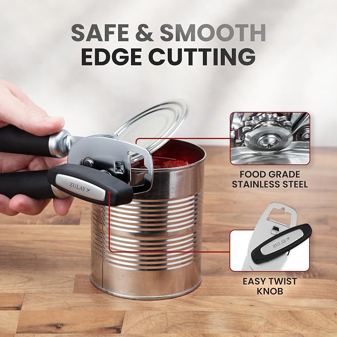 Zulay Kitchen Heavy Duty Stainless Steel Can Opener Manual - Image 6