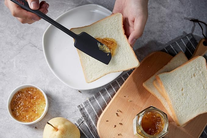 Silicone Jar Spatula, Small Rubber Scraper, Spatulas Silicone Heat Resistant - Image 5