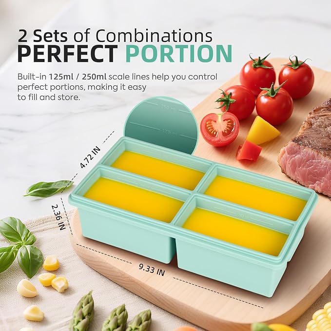 Silicone Freezer Trays with Lids - Image 2