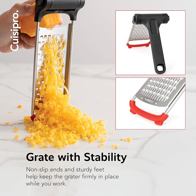 CUISIPRO Surface Glide Technology Stainless Steel Folding Handle Grater - Image 6