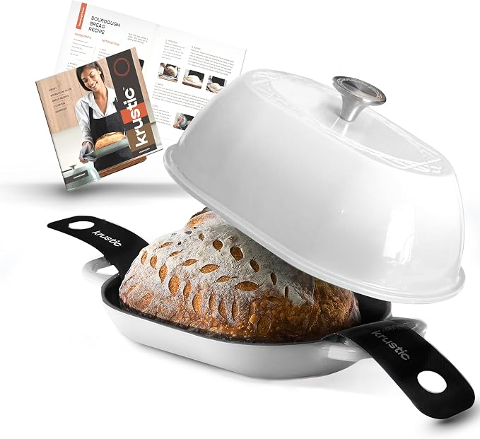 Krustic Enameled Cast Iron Dutch Oven by Unknown