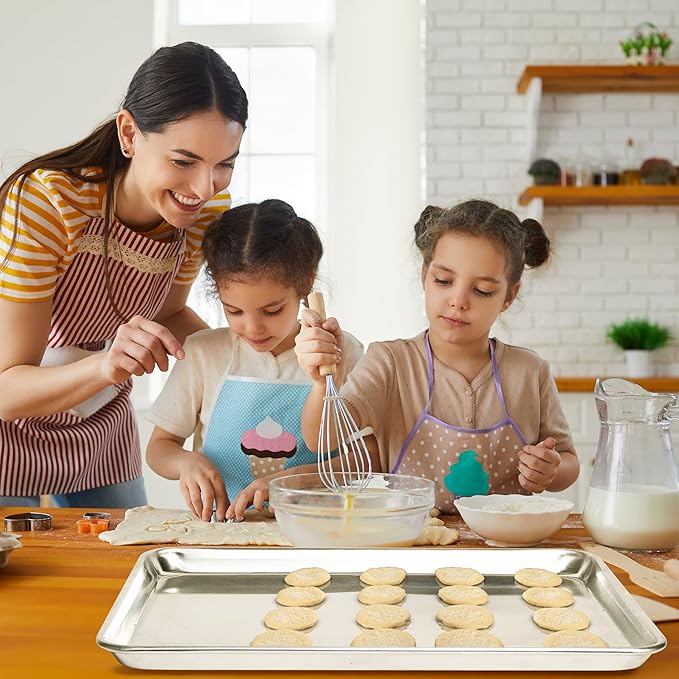 KITCHENATICS Jelly Roll Size Baking Sheet Pans, Commercial Quality Aluminum - Image 5