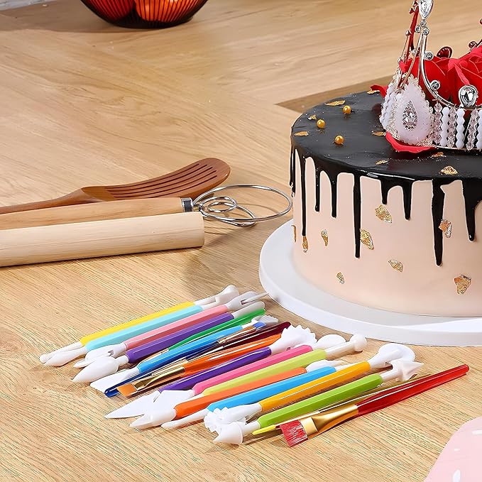 9-Piece Fondant Sculpting Tool Set - Image 4
