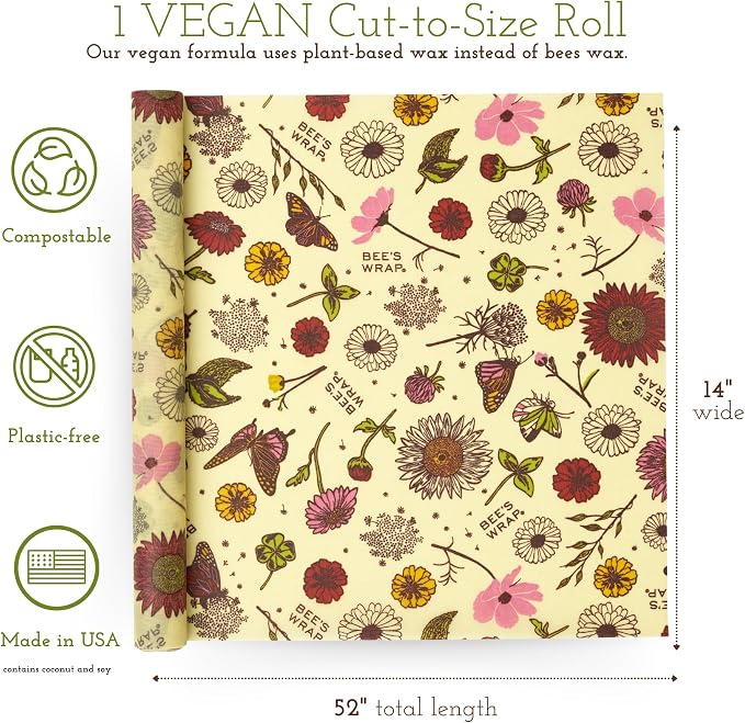 Bee's Wrap Vegan Beeswax Wraps for Food - Image 2