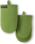 KITCHENAID Gourmet Series Gridlines Mini Oven Mitts 2-Pack Set, Heat Resistant by KitchenAid